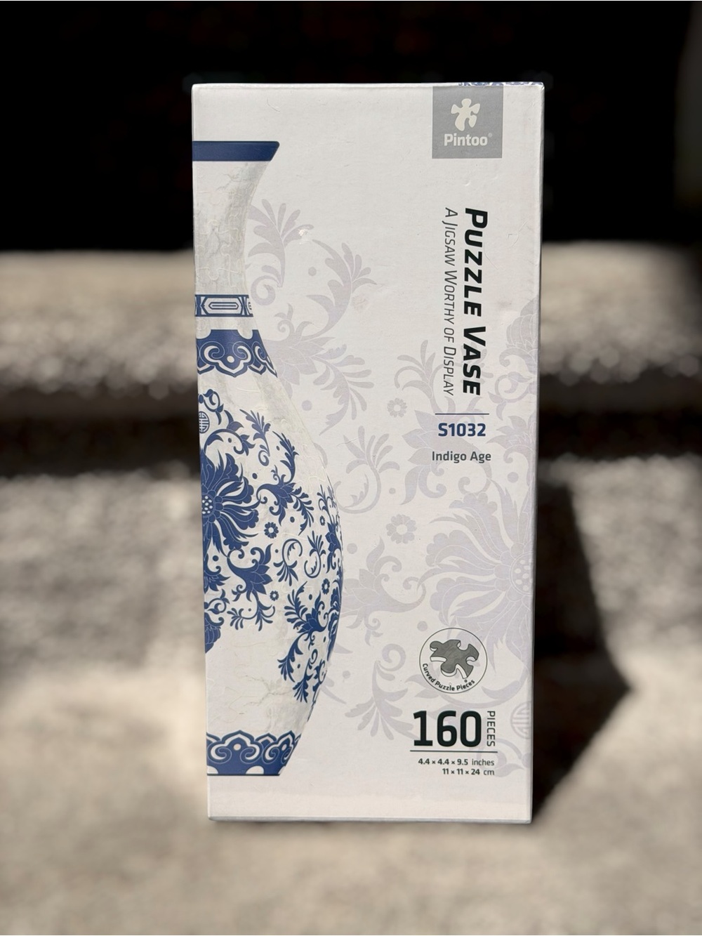 NEW Pintoo 3D Puzzle Vase Indigo Age Blue White Chinoiserie 160 Piece Sealed